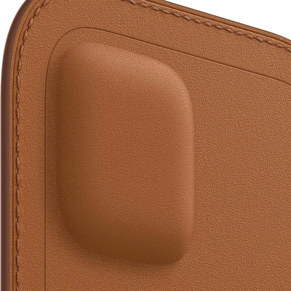 Apple Leather Sleeve with MagSafe for iPhone 12/iPhone 12 Pro Saddle Brown